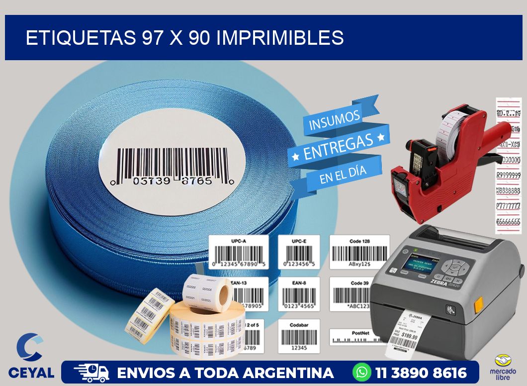 ETIQUETAS 97 x 90 IMPRIMIBLES