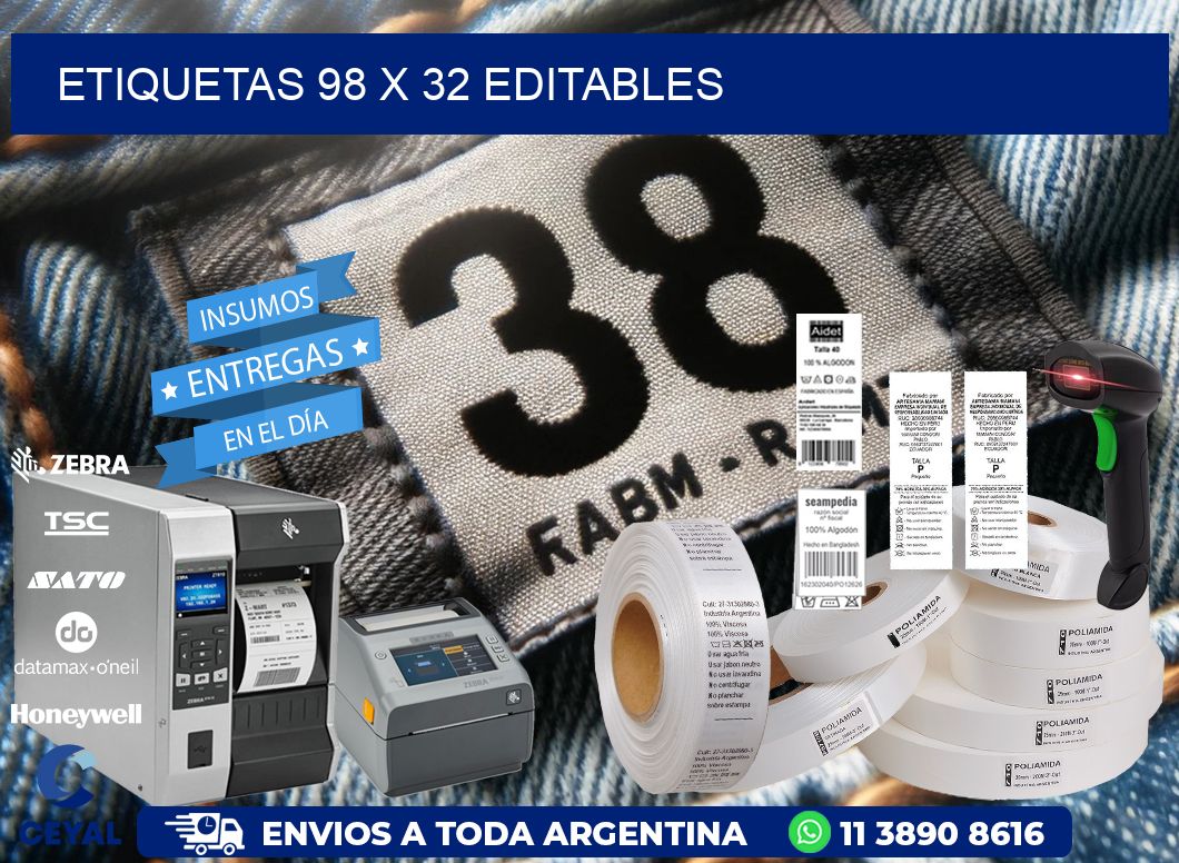 ETIQUETAS 98 x 32 EDITABLES