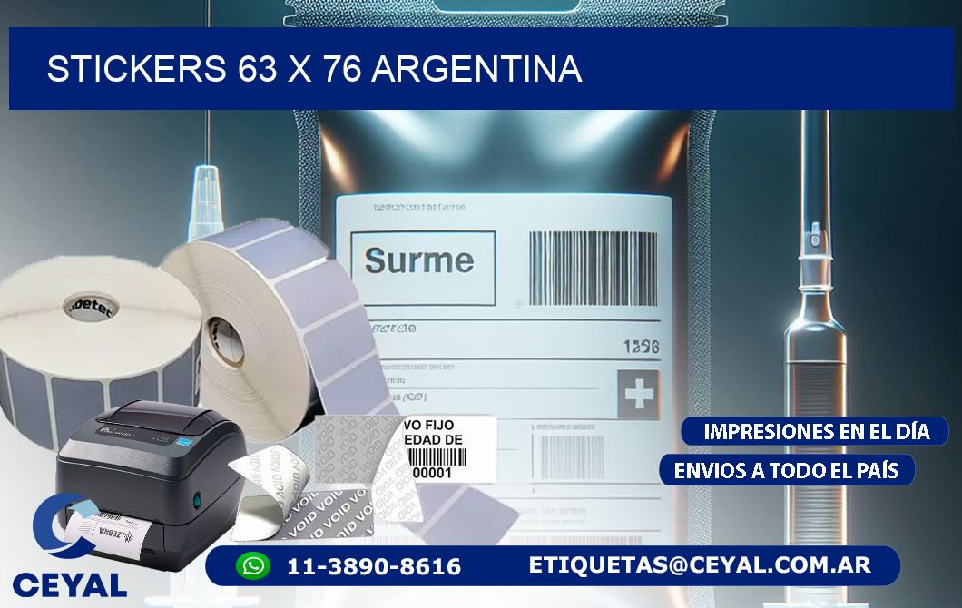 STICKERS 63 x 76 ARGENTINA