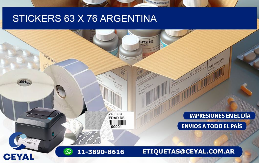 STICKERS 63 x 76 ARGENTINA