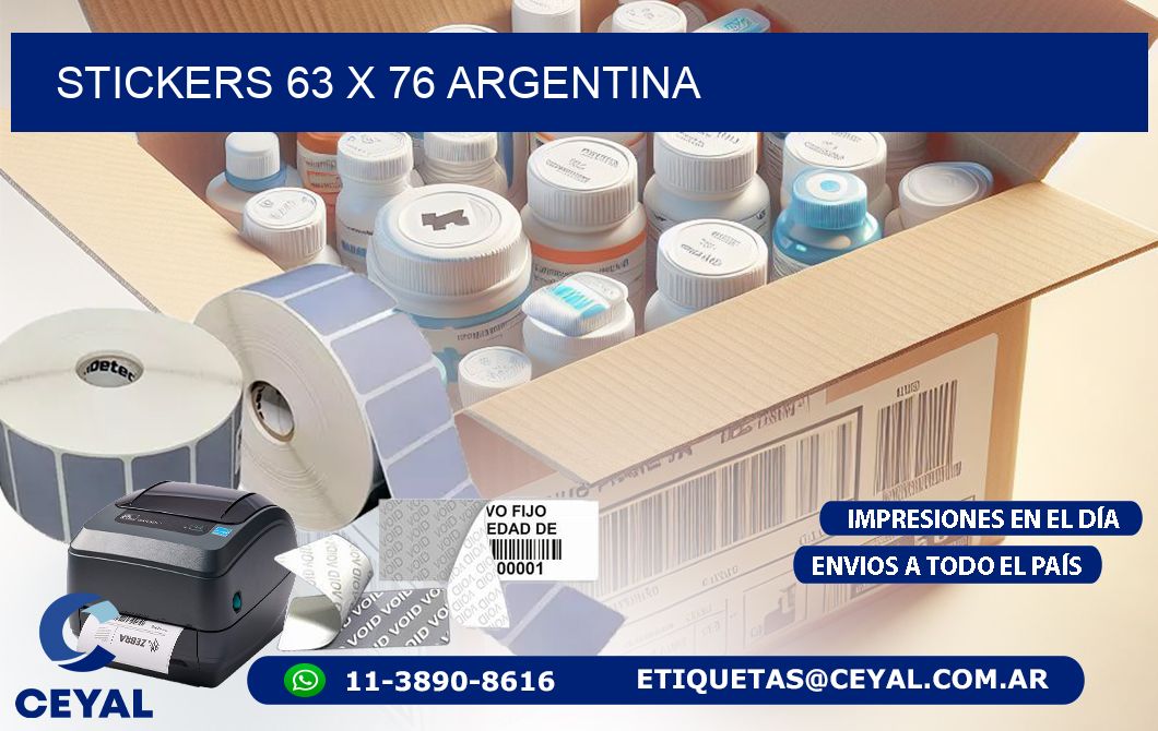 STICKERS 63 x 76 ARGENTINA