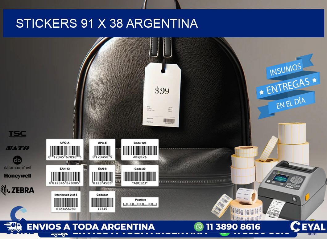 STICKERS 91 x 38 ARGENTINA