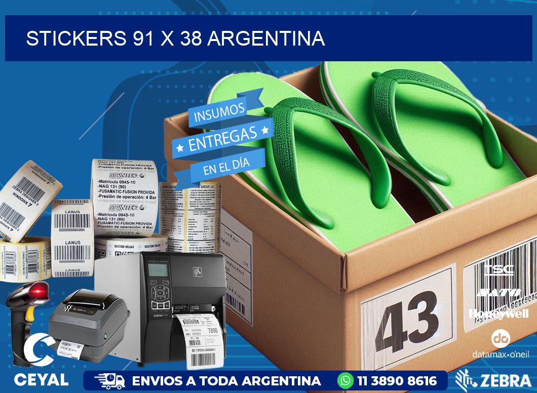 STICKERS 91 x 38 ARGENTINA