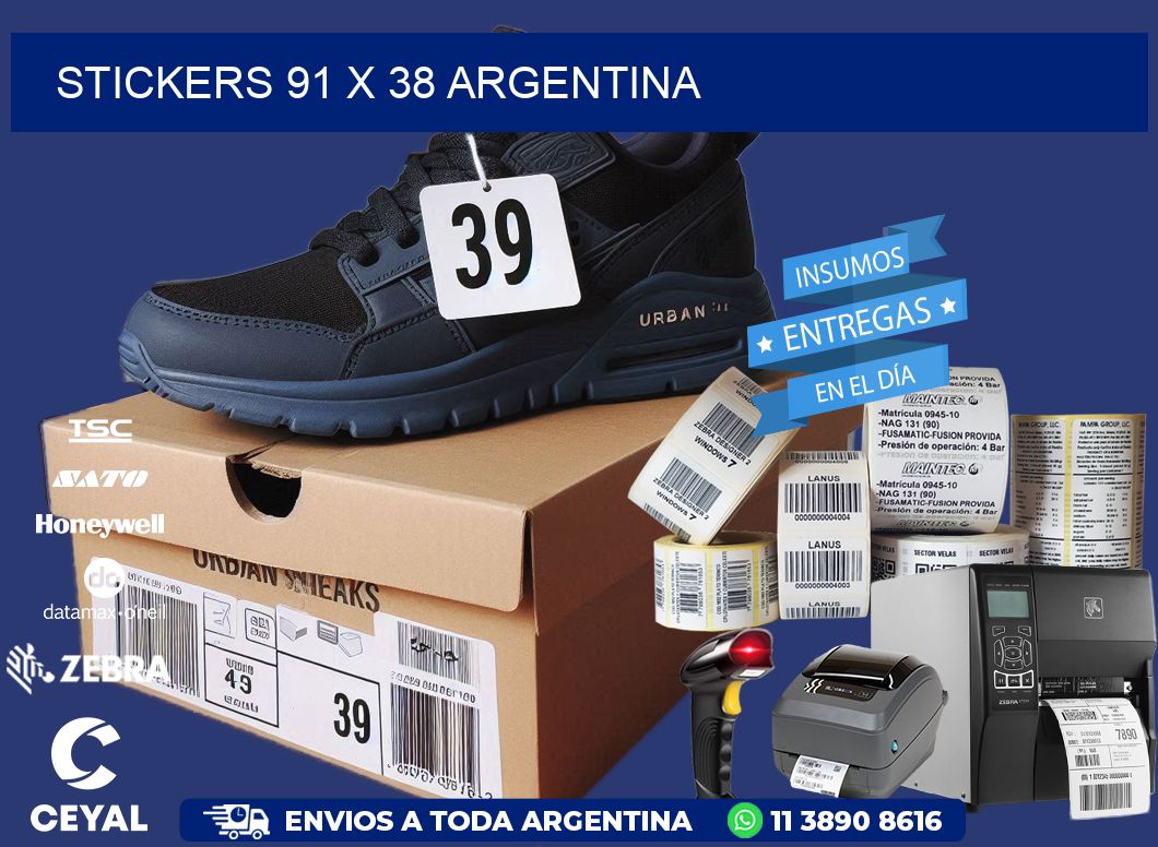 STICKERS 91 x 38 ARGENTINA