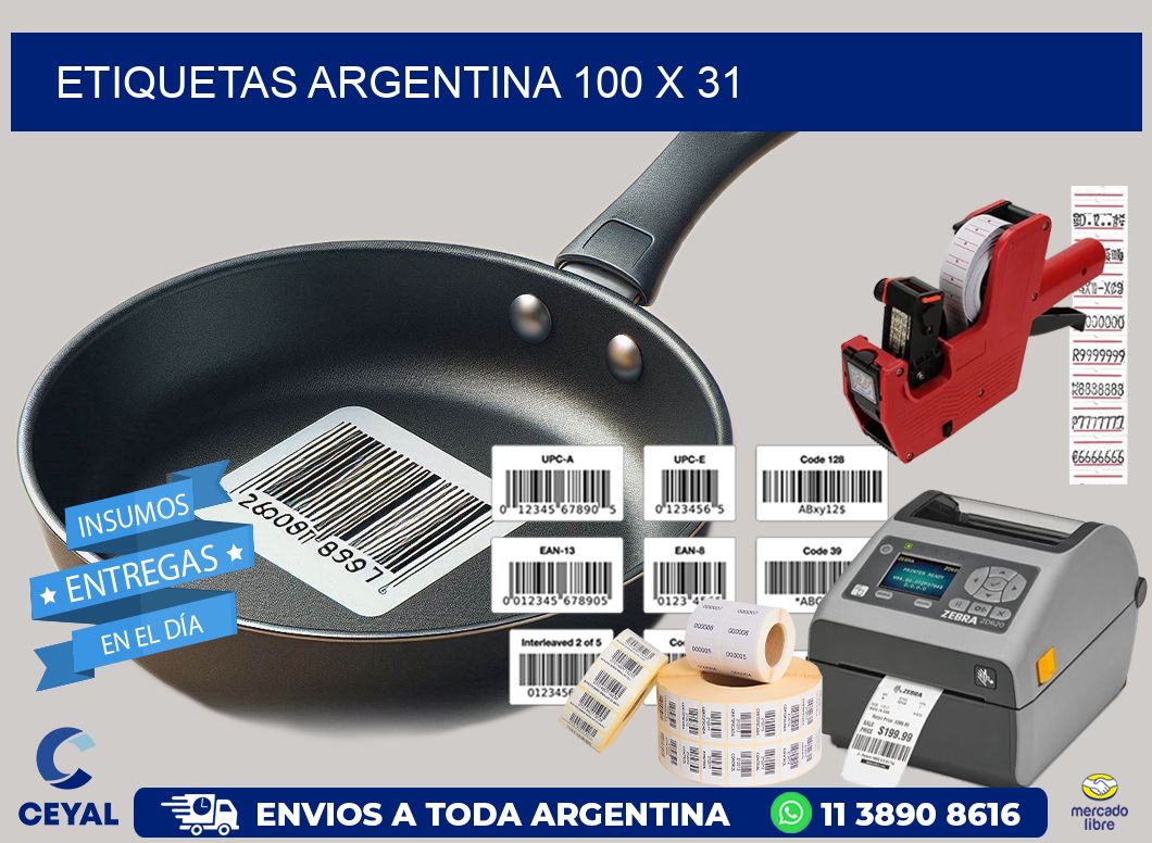 etiquetas argentina 100 x 31