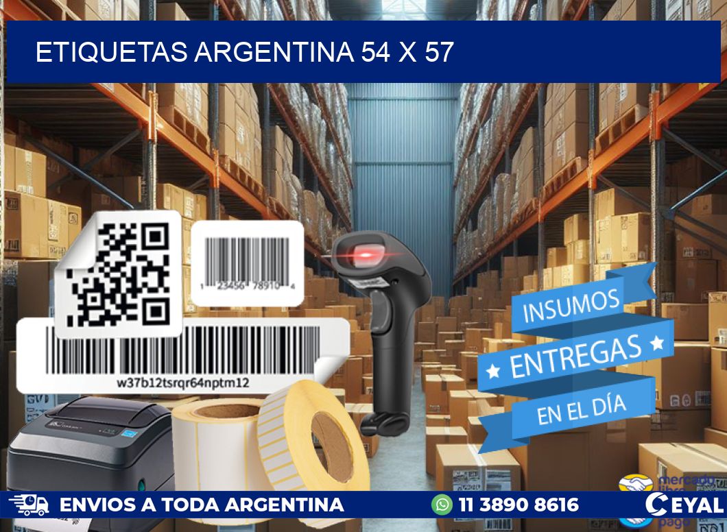 etiquetas argentina 54 x 57