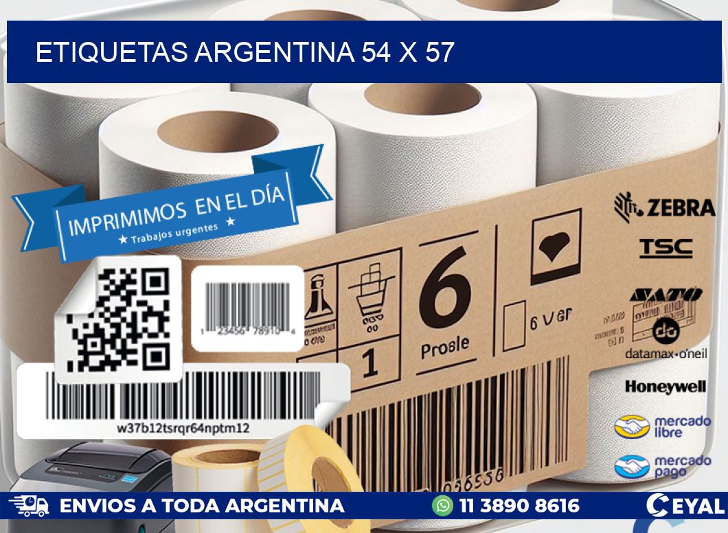 etiquetas argentina 54 x 57