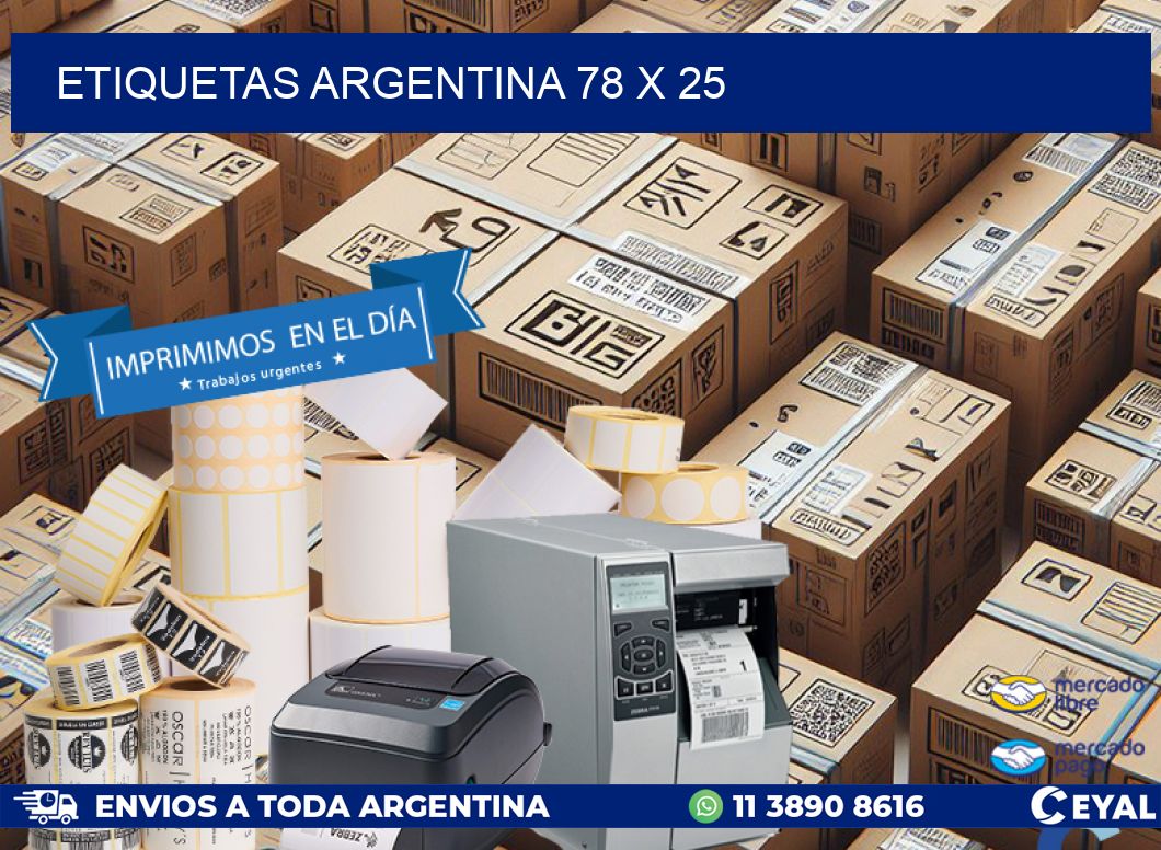 etiquetas argentina 78 x 25
