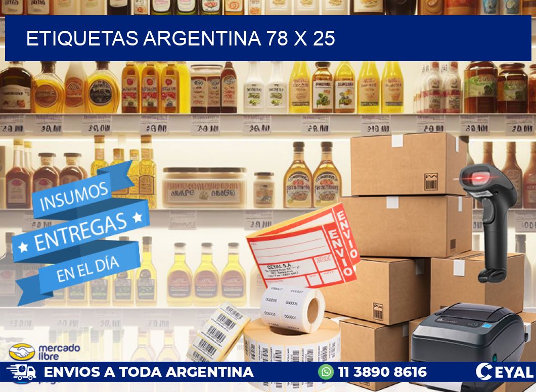 etiquetas argentina 78 x 25