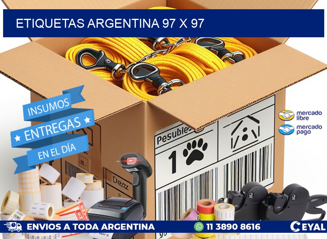 etiquetas argentina 97 x 97