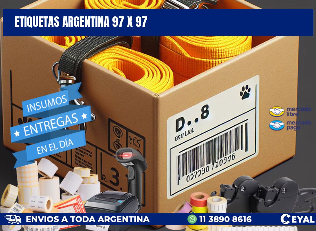 etiquetas argentina 97 x 97