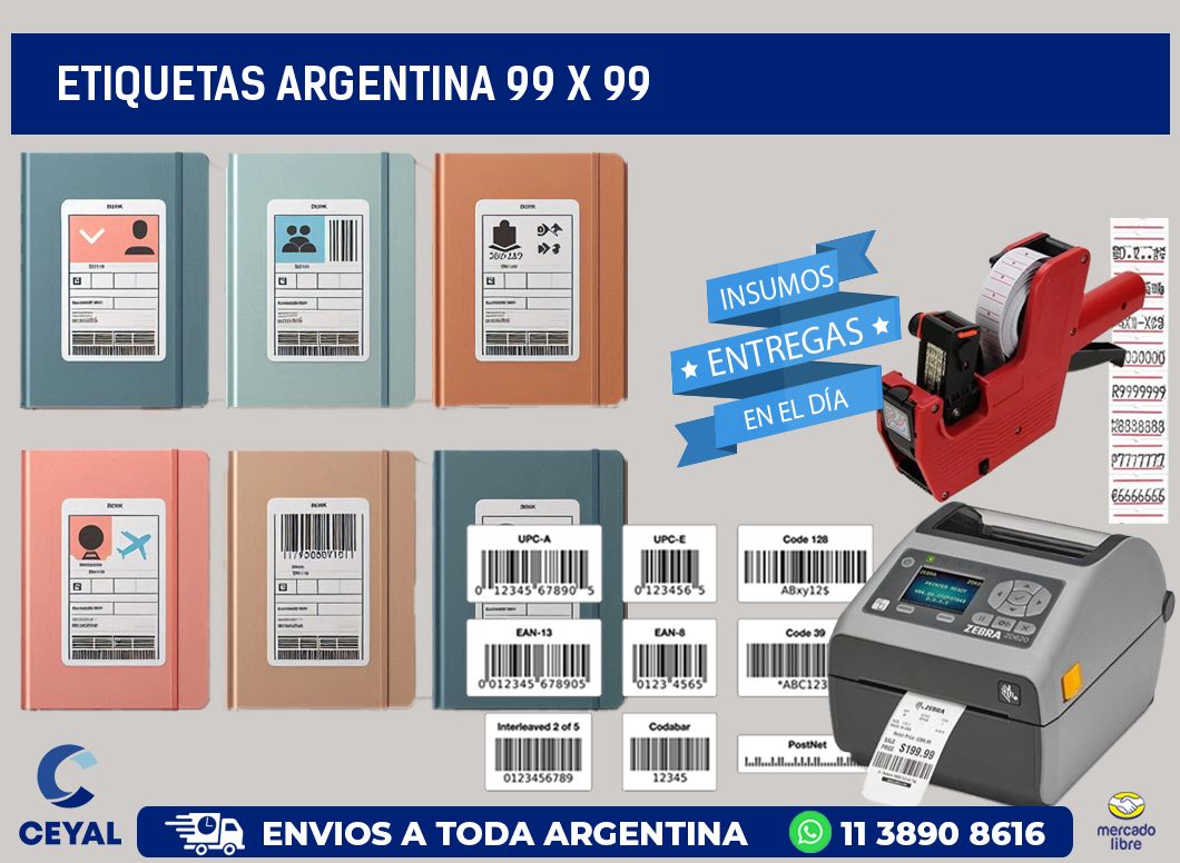 etiquetas argentina 99 x 99