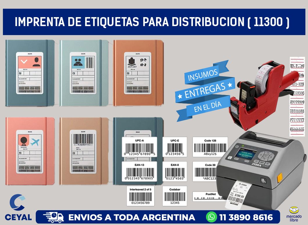 imprenta de etiquetas para distribucion ( 11300 )