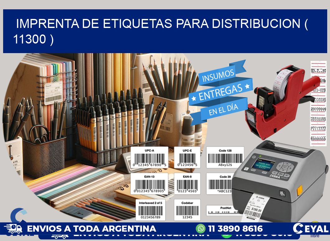 imprenta de etiquetas para distribucion ( 11300 )