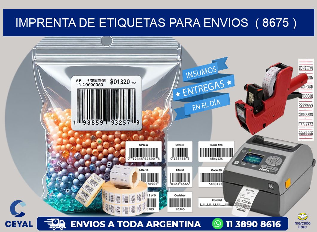 imprenta de etiquetas para envios  ( 8675 )