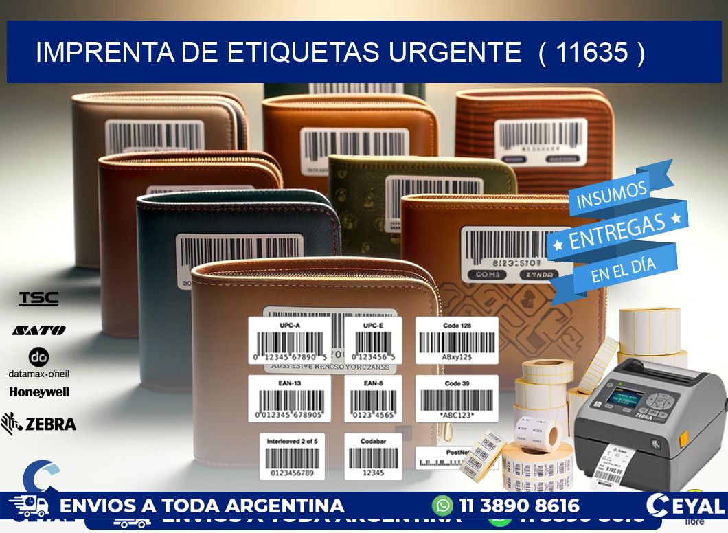 imprenta de etiquetas urgente  ( 11635 )