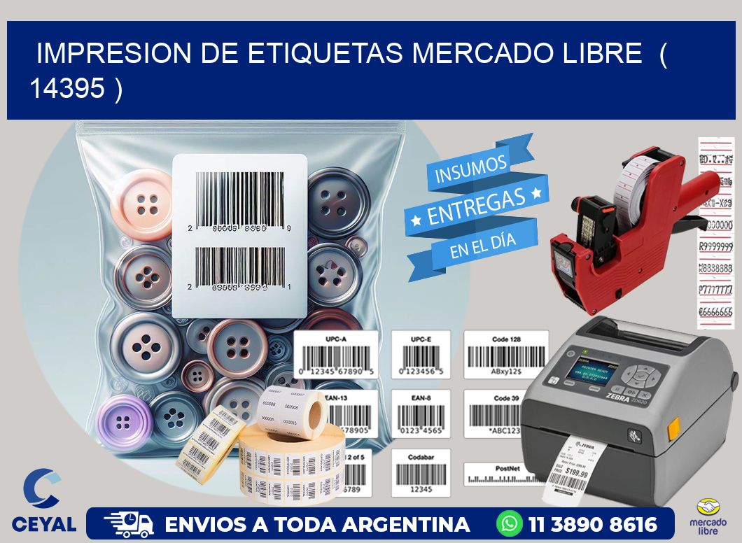 impresion de etiquetas mercado libre  ( 14395 )