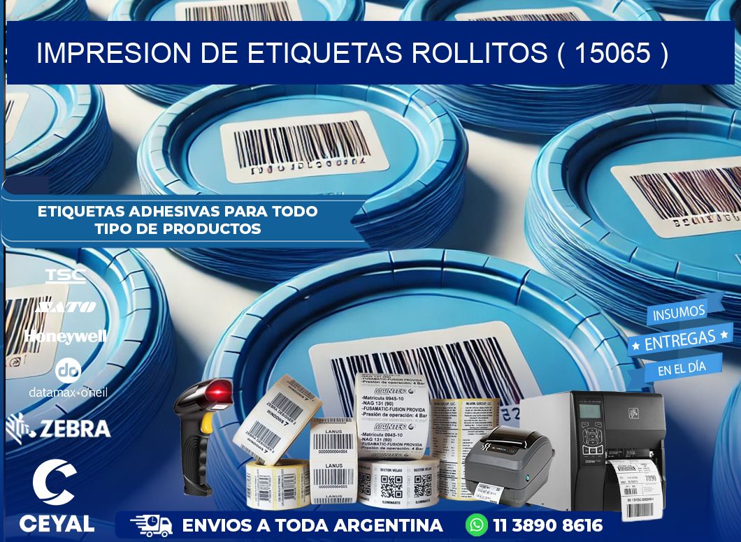 impresion de etiquetas rollitos ( 15065 )