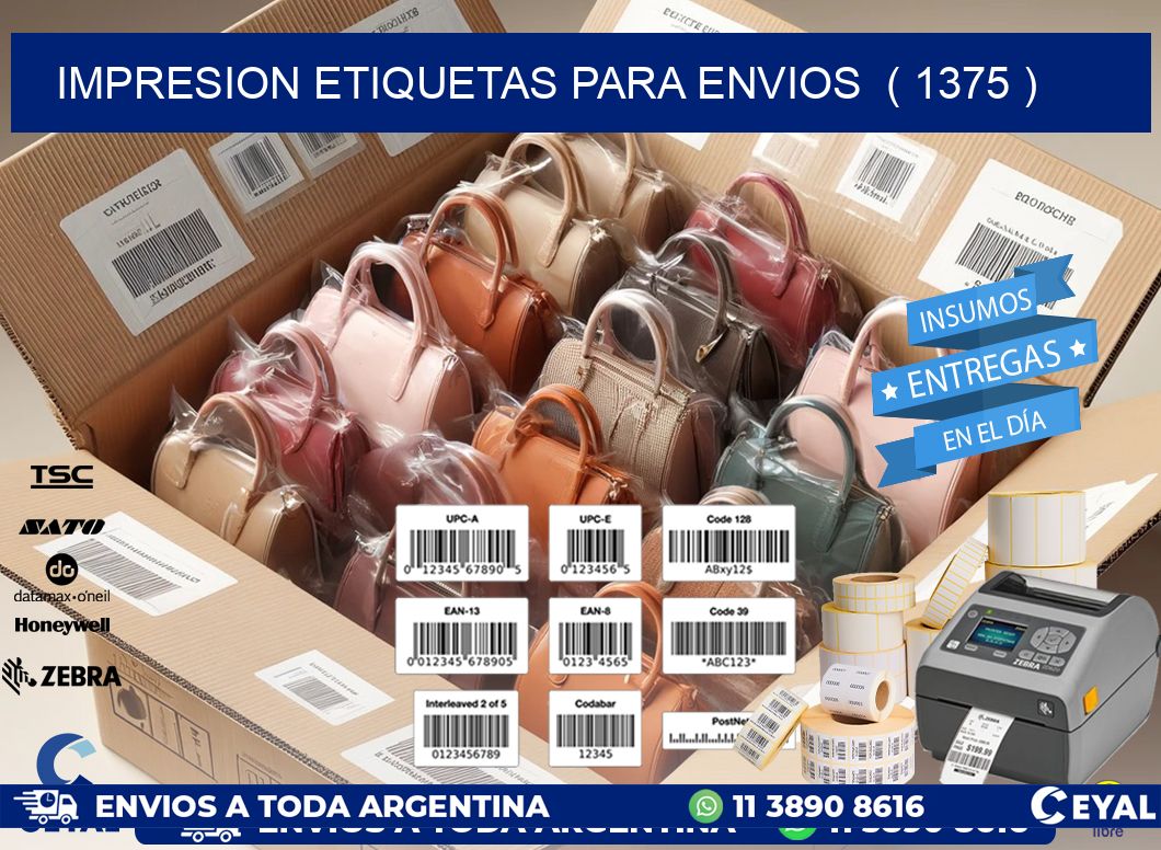 impresion etiquetas para envios  ( 1375 )