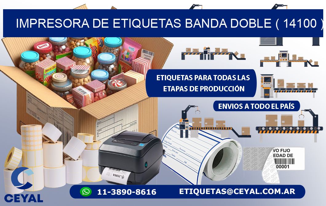 impresora de etiquetas banda doble ( 14100 )