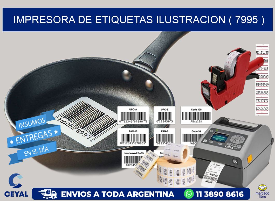 impresora de etiquetas ilustracion ( 7995 )