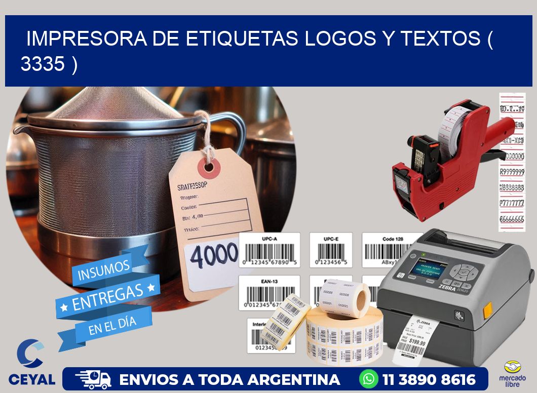 impresora de etiquetas logos y textos ( 3335 )