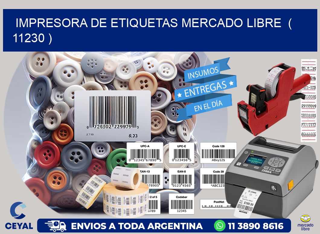 impresora de etiquetas mercado libre  ( 11230 )