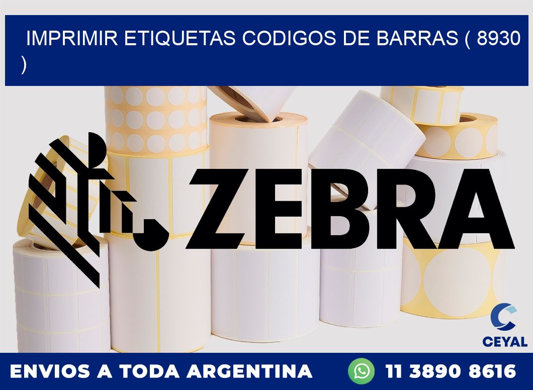 imprimir etiquetas codigos de barras ( 8930 )