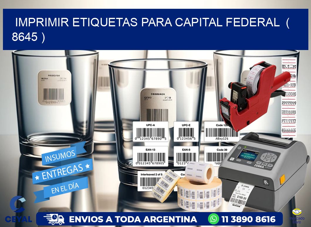 imprimir etiquetas para capital federal ( 8645 )