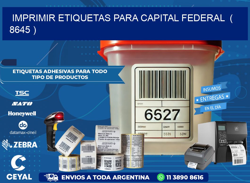 imprimir etiquetas para capital federal ( 8645 )