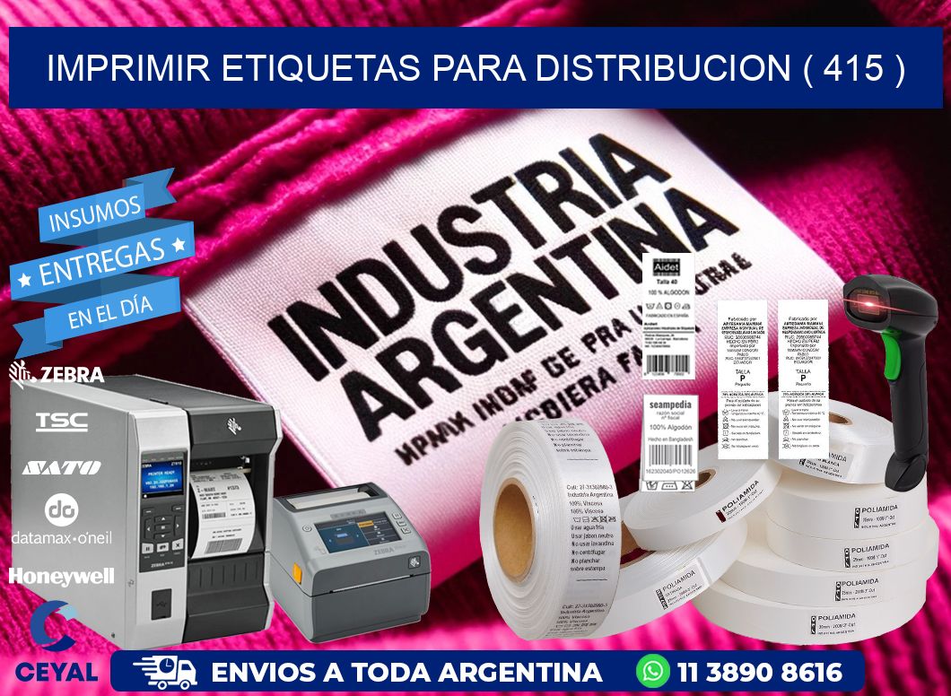 imprimir etiquetas para distribucion ( 415 )