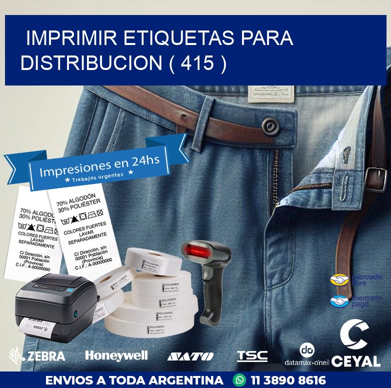 imprimir etiquetas para distribucion ( 415 )