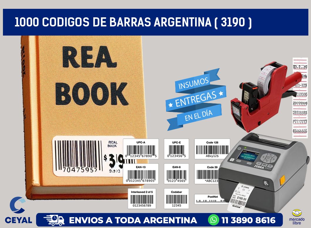 1000 codigos de barras argentina ( 3190 )