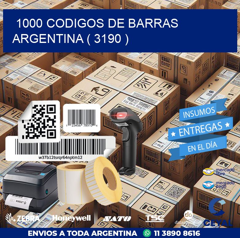 1000 codigos de barras argentina ( 3190 )