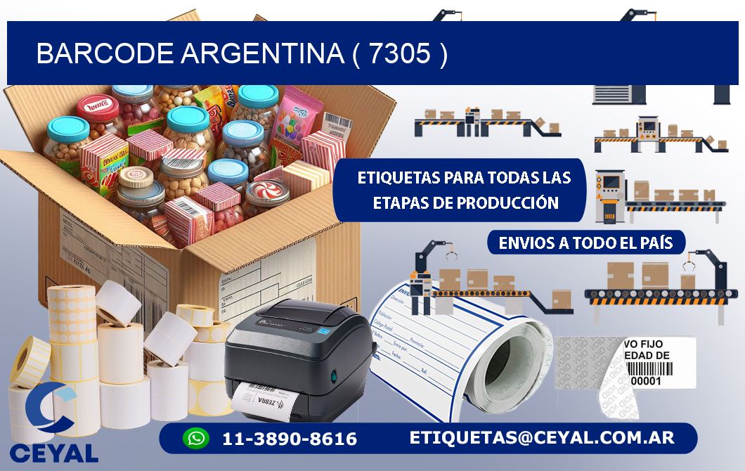 BARCODE ARGENTINA ( 7305 )