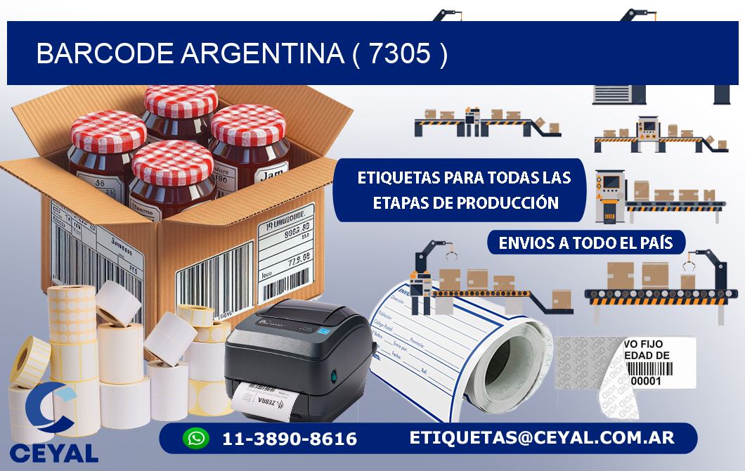 BARCODE ARGENTINA ( 7305 )