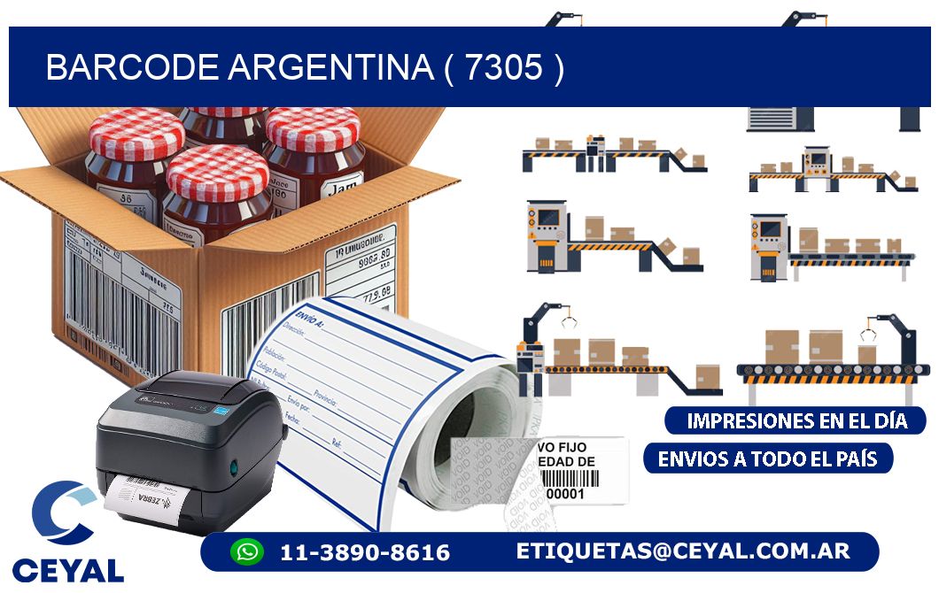BARCODE ARGENTINA ( 7305 )