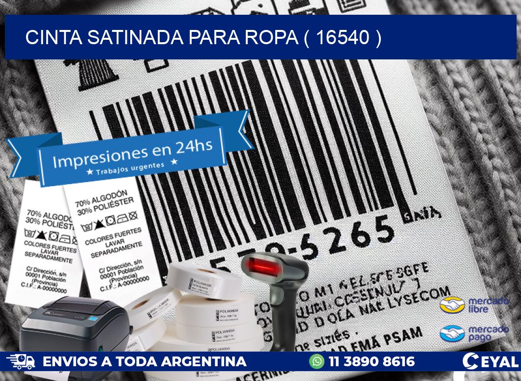 CINTA SATINADA PARA ROPA ( 16540 )