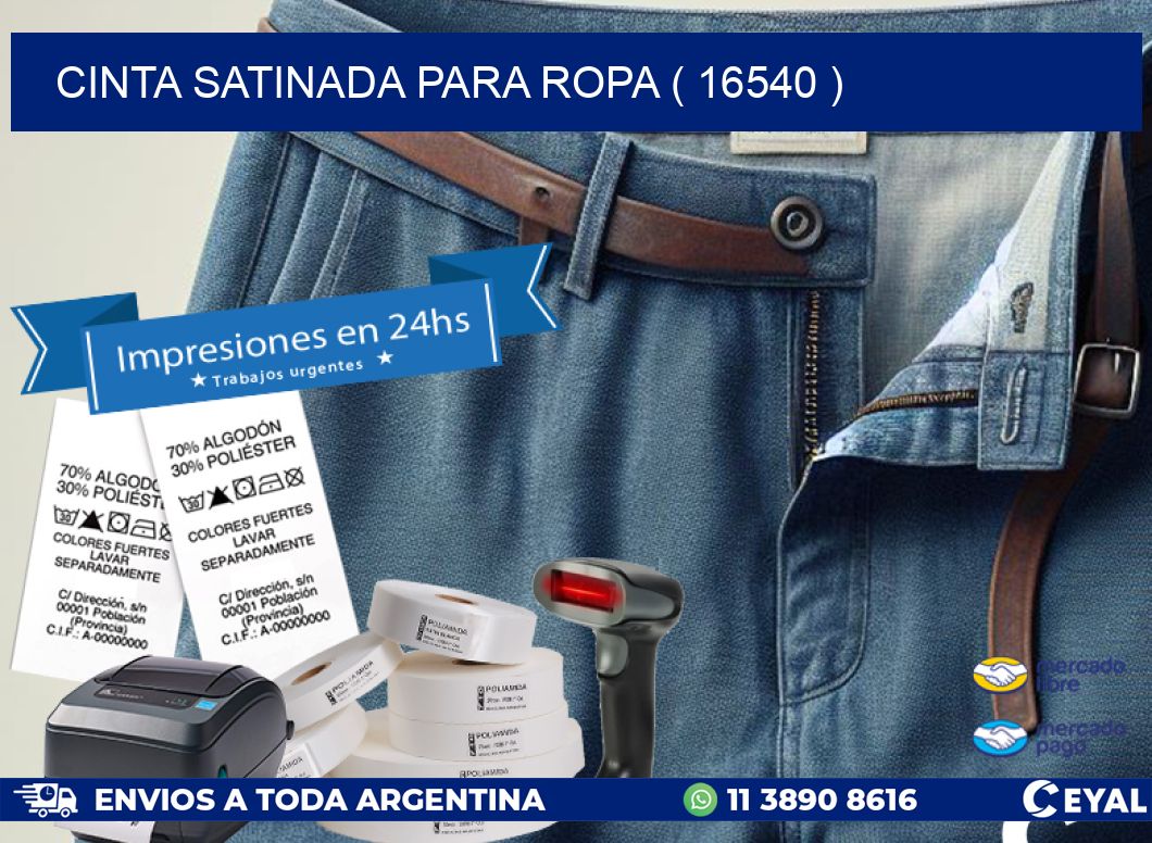 CINTA SATINADA PARA ROPA ( 16540 )