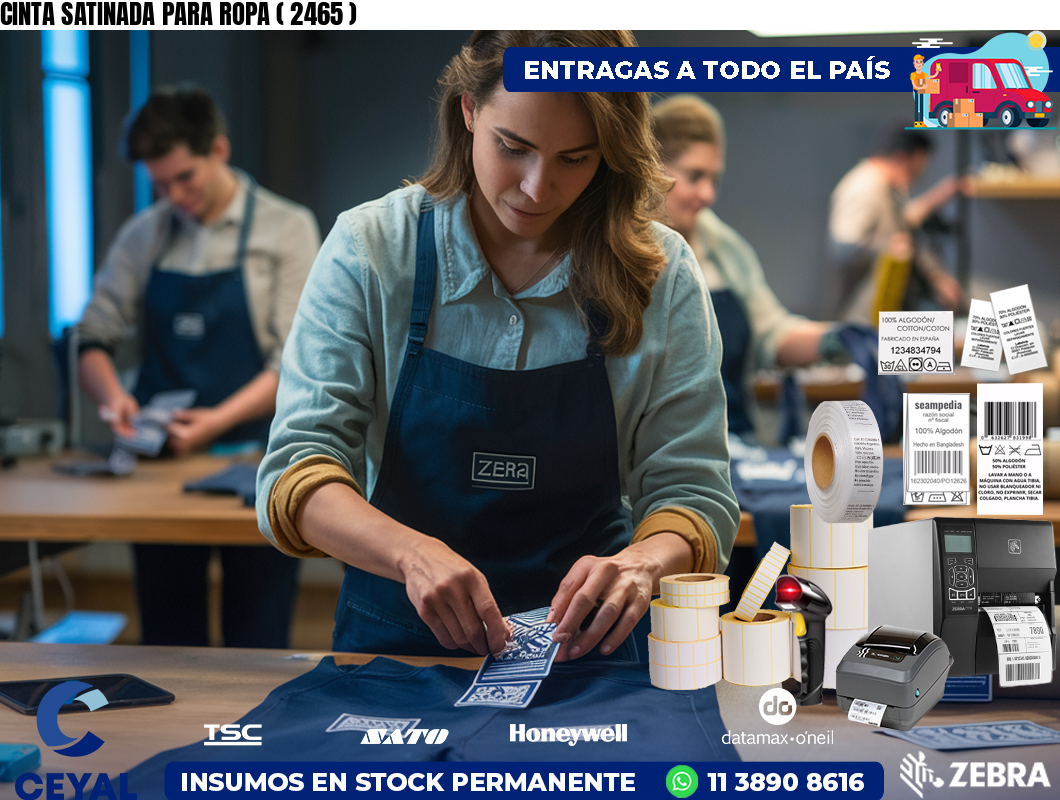 CINTA SATINADA PARA ROPA ( 2465 )