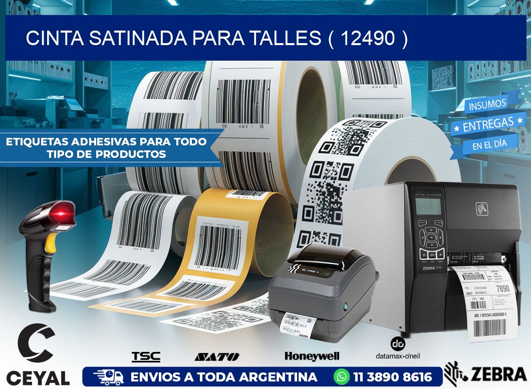 CINTA SATINADA PARA TALLES ( 12490 )