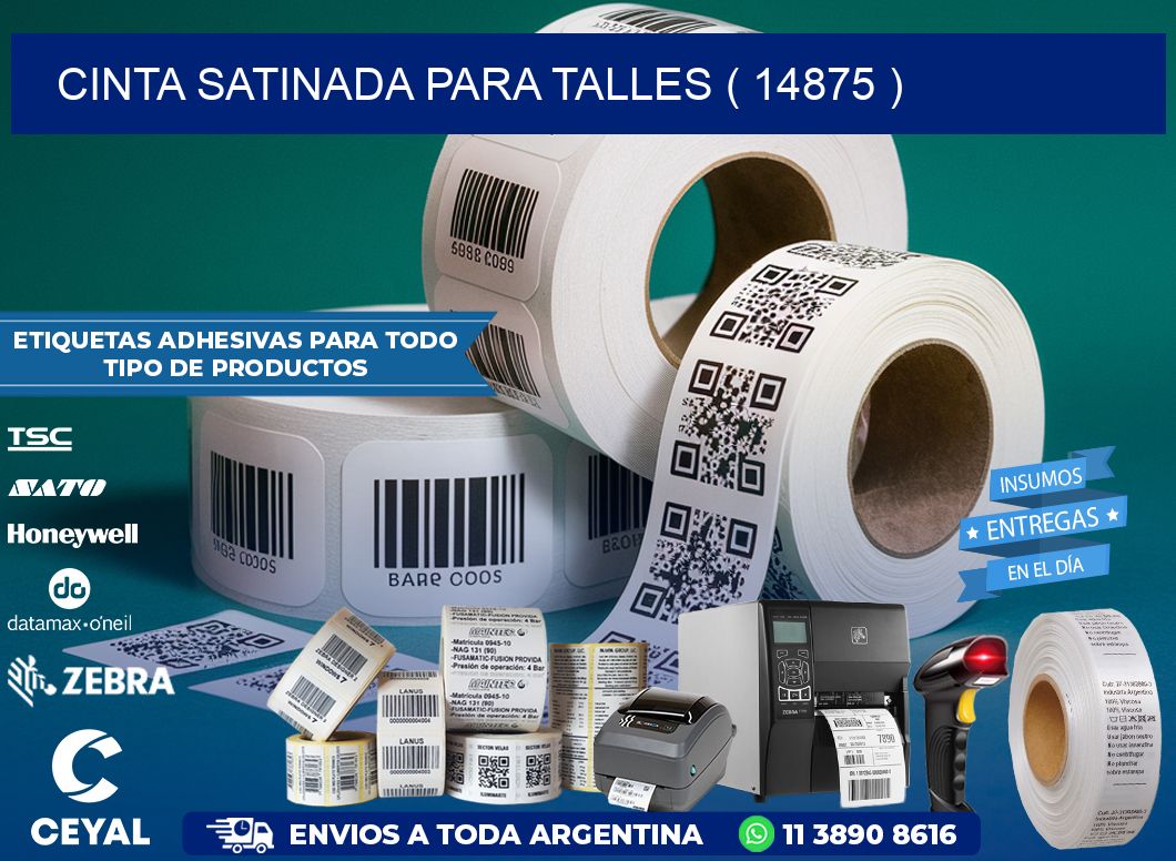 CINTA SATINADA PARA TALLES ( 14875 )