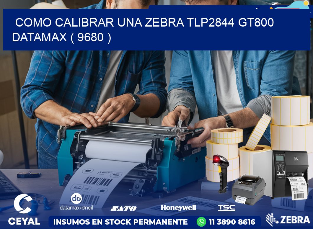 COMO CALIBRAR UNA ZEBRA TLP2844 GT800 DATAMAX ( 9680 )