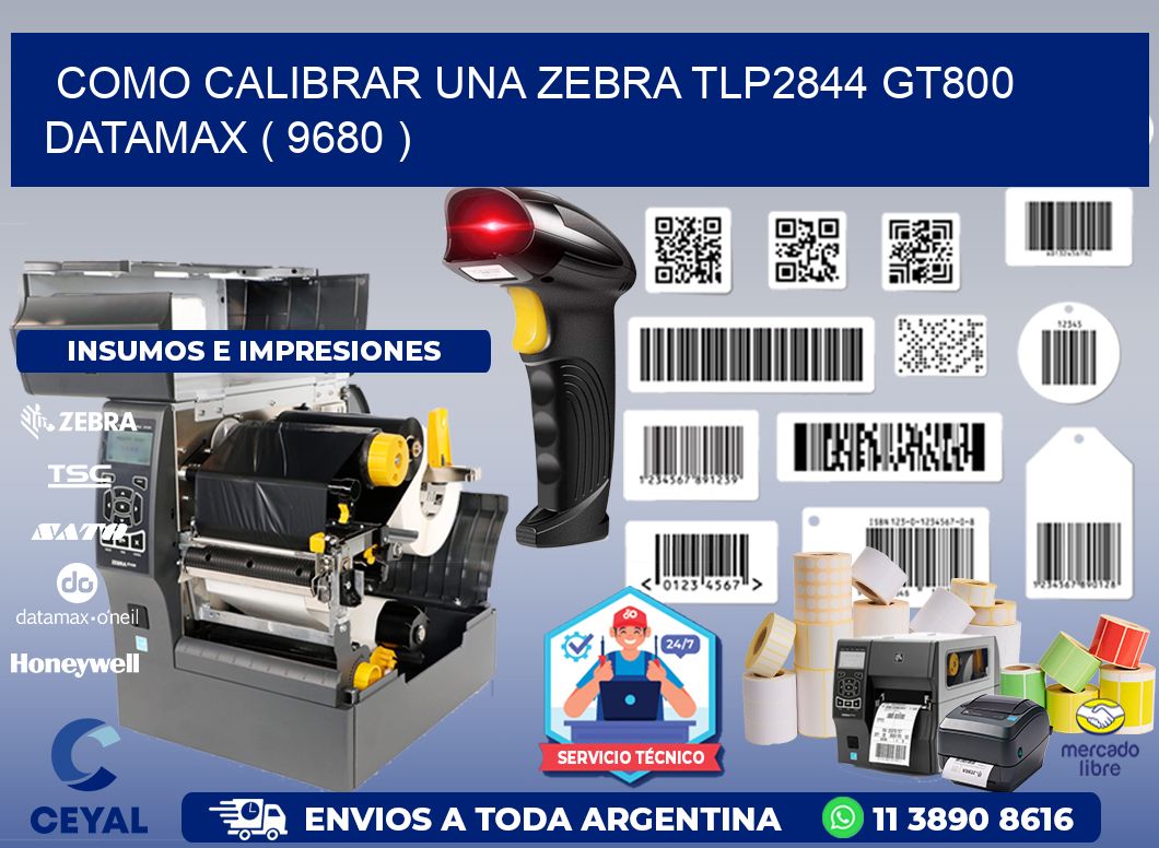 COMO CALIBRAR UNA ZEBRA TLP2844 GT800 DATAMAX ( 9680 )