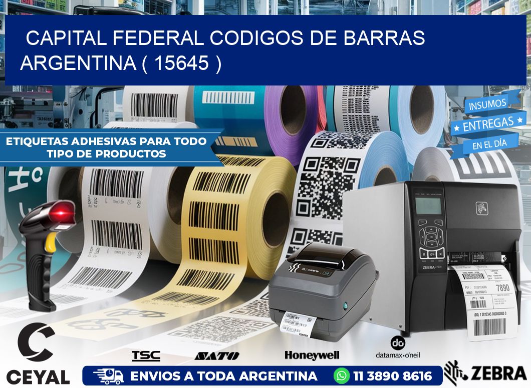 Capital federal codigos de barras argentina ( 15645 )