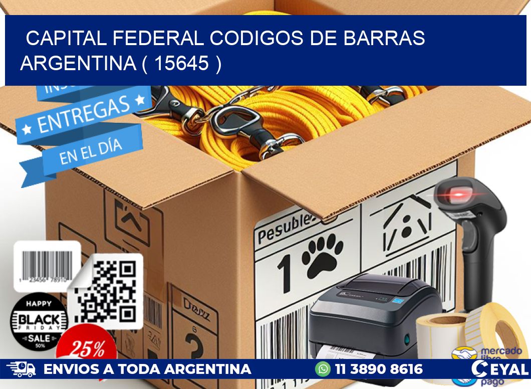 Capital federal codigos de barras argentina ( 15645 )