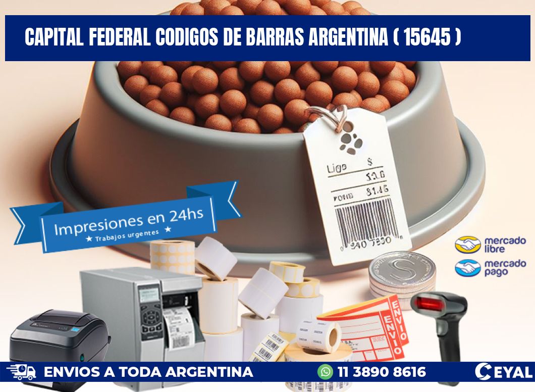 Capital federal codigos de barras argentina ( 15645 )