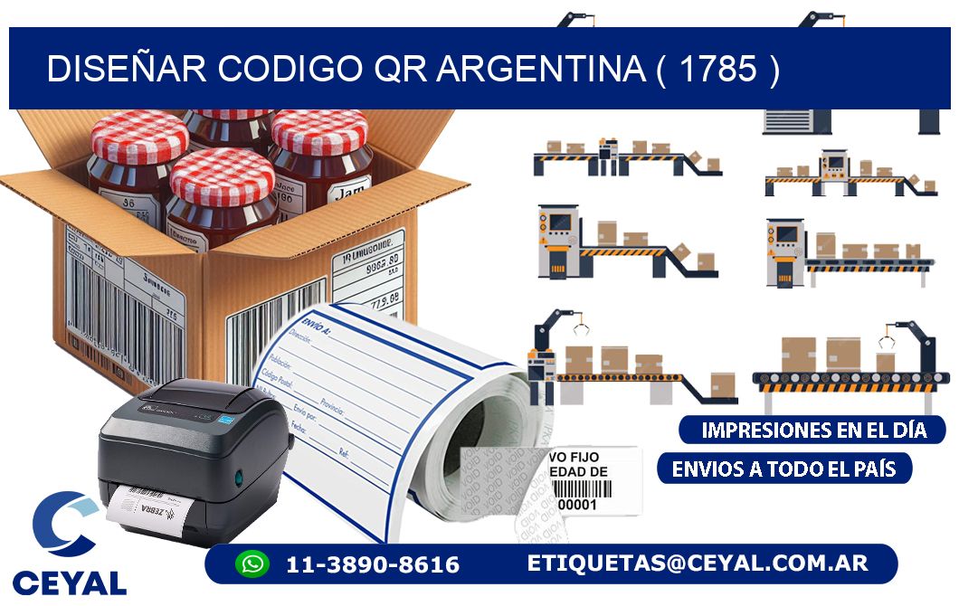 DISEÑAR CODIGO QR ARGENTINA ( 1785 )
