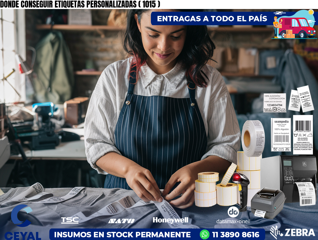 DONDE CONSEGUIR ETIQUETAS PERSONALIZADAS ( 1015 )