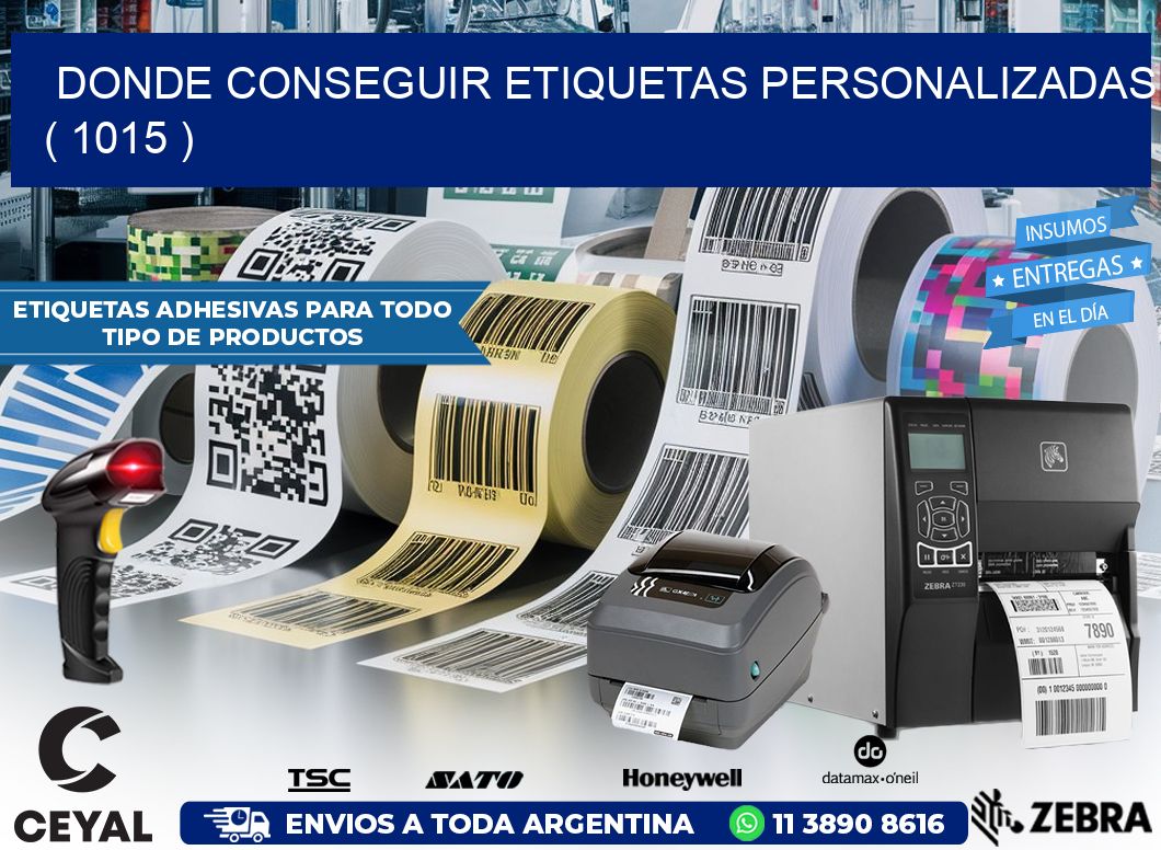 DONDE CONSEGUIR ETIQUETAS PERSONALIZADAS ( 1015 )